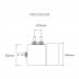 Aqualisa Quartz exposed shower with adjustable & fixed ceiling heads - HP/Combi (QZD.A1.EV.DVFC.18) - thumbnail image 2