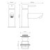 Aqualisa Uptown Large Basin Mixer Tap - Includes Waste - Chrome (CB.LPT.19) - thumbnail image 2