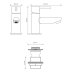 Aqualisa Uptown Small Basin Mixer Tap - Includes Waste - Chrome (CB.SPT.19) - thumbnail image 2