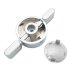 Aqualisa Quartz flow control knob - chrome (297905) - thumbnail image 2