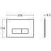 Armitage Shanks Oleas M2 Mechanical Dual Flush Plate - Chrome (S0767AA) - thumbnail image 2