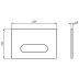 Armitage Shanks Oleas M4 Mechanical Single Flush Plate - Chrome (S0766AA) - thumbnail image 2