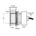 Armitage Shanks Pneumatic Single Flush Push Button - Steel (S4512MY) - thumbnail image 2