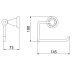 Bristan 1901 Toilet Roll Holder - Chrome (N2 ROLL C) - thumbnail image 2