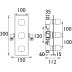 Bristan Cobalt Thermostatic Recessed Dual Control Shower Valve - Chrome (COB SHC3STP C) - thumbnail image 2