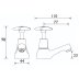 Bristan Cross Top Basin Taps - Chrome (VAX 1/2 C) - thumbnail image 2