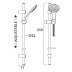 Bristan Evo Shower Kit with Large Singe Function Handset - Chrome Plated (EVC KIT01 C) - thumbnail image 2