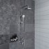 Bristan Prism Exposed Sequential Chrome Shower Valve With Diverter And Rigid Riser Kit (PM2 SQSHXDIV C) - thumbnail image 2