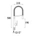 Bristan Saffron Professional Sink Mixer With Pull Out Spray - Brushed Nickel (SFF PROSNK BN) - thumbnail image 2