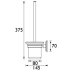 Bristan Solo Toilet Brush - Chrome (SO WHBRU C) - thumbnail image 2