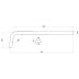 Burlington P Trap Connection Pipe - Gold (W21GOLD) - thumbnail image 2