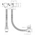 Burlington Riviera Overflow Bath Filler & Waste - Chrome (RIV36CHR) - thumbnail image 2