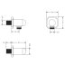 Crosswater Belgravia Wall Outlet - Brushed Brass (BL963F) - thumbnail image 2