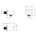 Crosswater Belgravia Wall Outlet - Brushed Nickel (BL963L) - thumbnail image 2