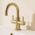 Crosswater MPRO Mini Fluted Basin Tap - Brushed Brass (PRO118DNF_F) - thumbnail image 2