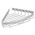 Croydex Aluminium Corner Basket - Chrome (QM775941) - thumbnail image 2