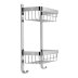 Croydex Aluminium Large Two Tier Basket - Chrome (QM770841) - thumbnail image 2