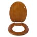 Croydex Antique Pine Flexi-Fix Toilet Seat (WL602250H) - thumbnail image 2