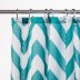 Croydex Aqua Chevron Textile Shower Curtain (AF290416H) - thumbnail image 2