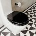 Croydex Black Quartz Flexi-Fix Toilet Seat (WL601821H) - thumbnail image 2