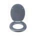 Croydex Blue Quartz Flexi-Fix Toilet Seat (WL601824H) - thumbnail image 2