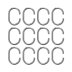 Croydex C Shaped Curtain Ring - Chrome (AK142141) - thumbnail image 2