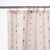 Croydex Dotty Textile Shower Curtain - Cream/Brown (AF285820) - thumbnail image 2