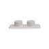 Croydex Double Cloth Holders - White (DB362110U) - thumbnail image 2