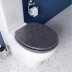 Croydex Dove Flexi-Fix Toilet Seat - Granite Effect (WL601931H) - thumbnail image 2