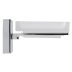Croydex Flexi-Fix Cheadle Soap Dish and Holder - Chrome Plated and Toughened Frosted Glass (QM511941) - thumbnail image 2