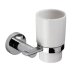 Croydex Flexi-Fix Metra Tumbler and Holder - Chrome (QM541841) - thumbnail image 2