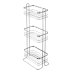 Croydex Free Standing Three Tier Storage Basket - Chrome (QM264041) - thumbnail image 2
