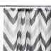 Croydex Grey Chevron Textile Shower Curtain (AF672031H) - thumbnail image 2