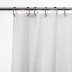 Croydex Hygiene 'N' Clean Plain Textile Shower Curtain - White (AF286822H) - thumbnail image 2