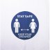 Croydex Hygiene 'N' Clean Social Distance Shower Curtain (GP855024H) - thumbnail image 2