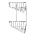 Croydex Large Two Tier Corner Basket - Chrome (QM263841) - thumbnail image 2