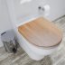 Croydex Levico Flexi-Fix Wood Toilet Seat - Oak Effect (WL610286H) - thumbnail image 2
