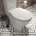 Croydex Lomond Stick 'N' Lock Family Toilet Seat - White (WL112222H) - thumbnail image 2