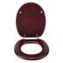 Croydex Mahogany Flexi-Fix Toilet Seat (WL602252H) - thumbnail image 2