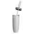 Croydex Plastic Toilet Brush And Holder - White/Grey (AJ500122) - thumbnail image 2