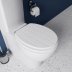 Croydex Portland Flexi-Fix Toilet Seat - White (WL601122H) - thumbnail image 2