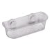 Croydex Press 'N' Lock Long Basket - Clear (PA120632) - thumbnail image 2