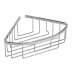 Croydex Slimline Aluminium Corner Basket - Chrome (QM785941) - thumbnail image 2