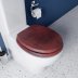 Croydex Solid Wood Toilet Seat - Mahogony (WL515241) - thumbnail image 2
