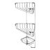 Croydex Stainless Steel Three Tier Corner Basket - Chrome (QM392841) - thumbnail image 2