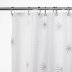 Croydex Stellar Shower Curtain - White (AF584740) - thumbnail image 2