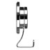 Croydex Stick 'N' Lock Robe Hook - Chrome (QM291741) - thumbnail image 2