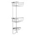 Croydex Three Tier Corner Basket - Chrome (QM262841) - thumbnail image 2