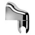 Croydex Wall-Mounted Shower Head Holder - Chrome (AM150641) - thumbnail image 2
