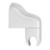 Croydex Wall-Mounted Shower Head Holder - White (AM150622) - thumbnail image 2